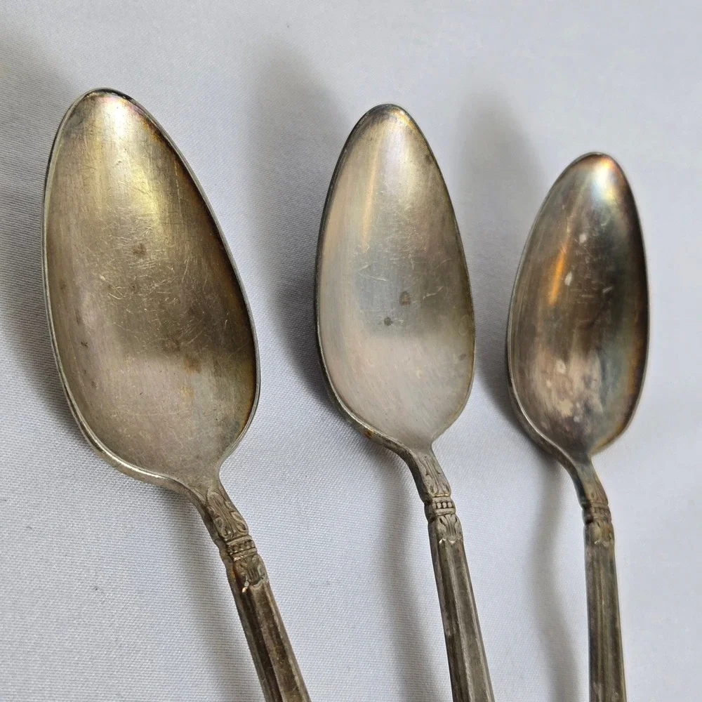 Holmes & Edwards‎ Silverplate Teaspoons, Danish Princess, 6.25